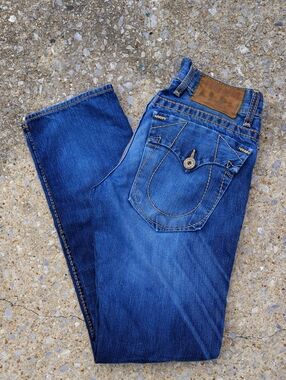 Y2K Big T Ricky True Religion Indigo Men’s Blue Denim Jeans